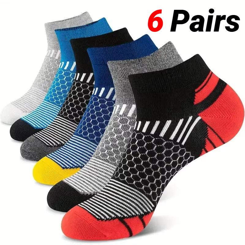 Candle Wick - 6 Pairs Men'S Short Sports Socks