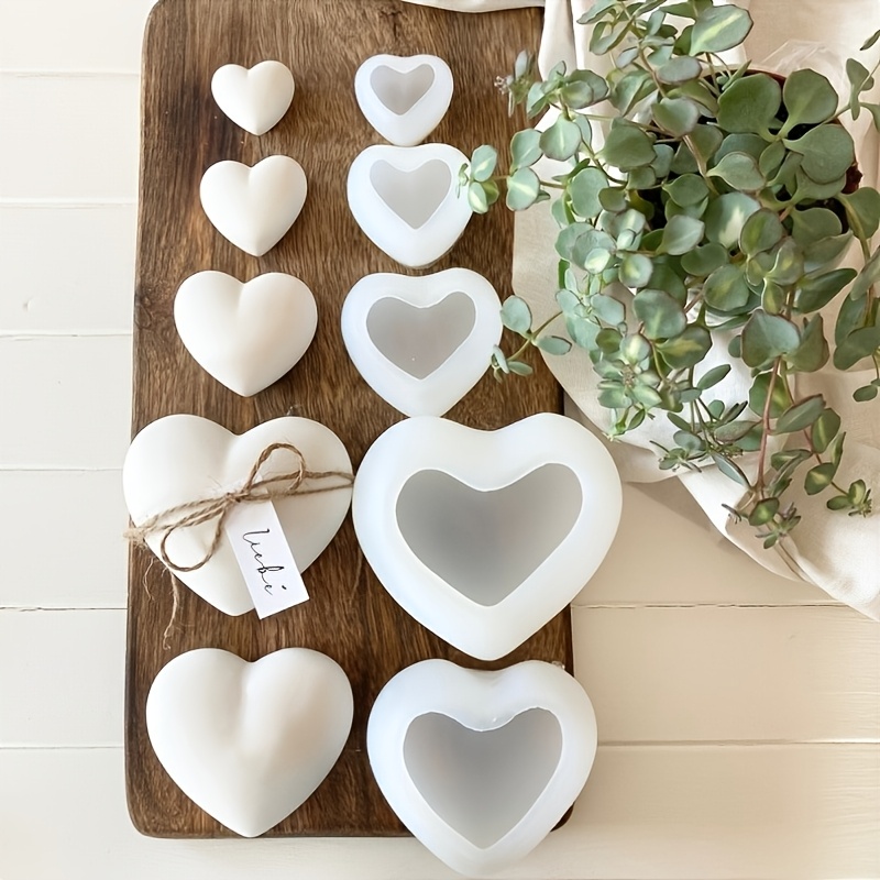 5pcs Heart-Shaped Gypsum Candl - Candle Molds recension och pris