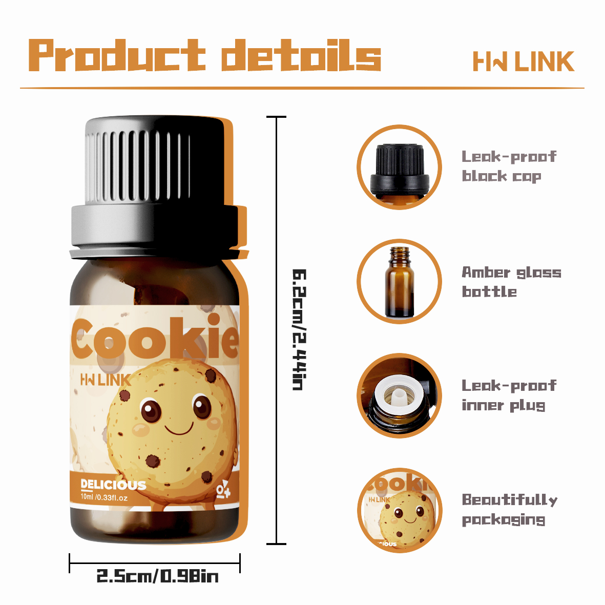10ml Cookie Fragrance Oils For - Silk Candle recension och pris