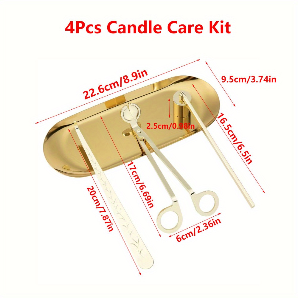 4pcs/set Luxury Candle Care Ki - Candle Wick recension och pris