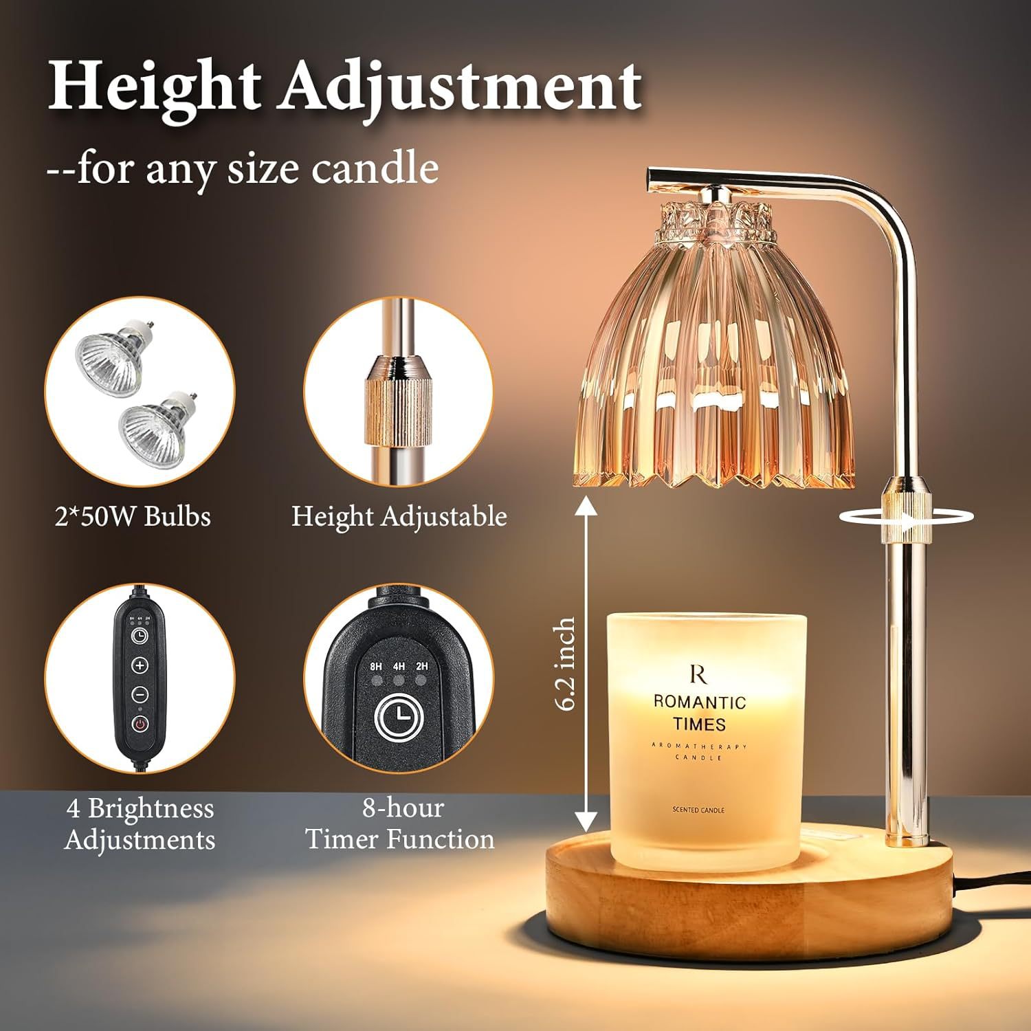 Adjustable Height Aromatherapy - Wax Melts recension och pris