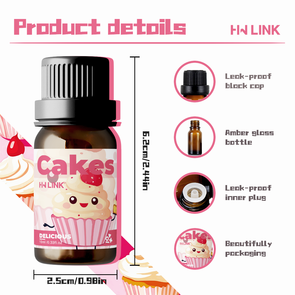 10ml Cakes Fragrance Oils Cand - Candle Fragrance recension och pris