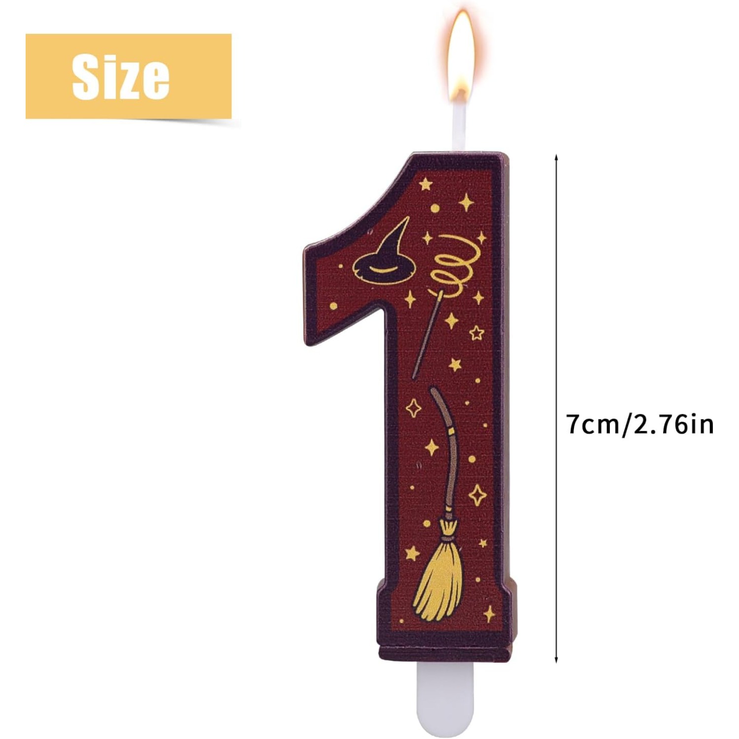 1 Set Number 0-9 Magical Theme - Silk Candle recension och pris