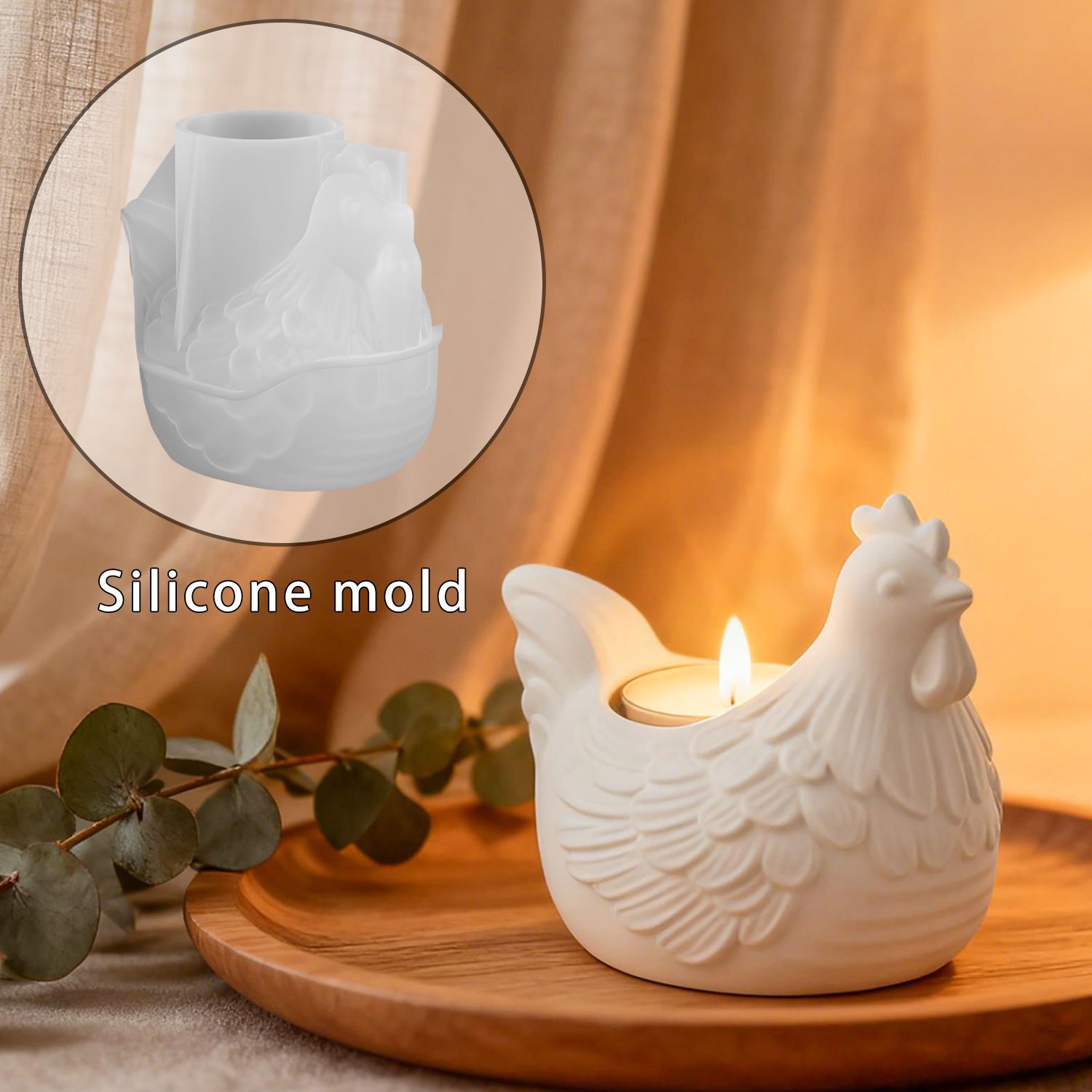 DIY 3D Little Chicken Candle H - Candle Molds recension och pris