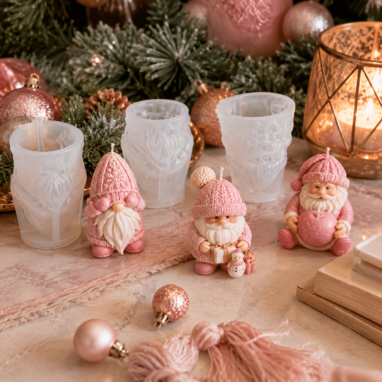 Xmas Holiday Gnome Silicone Ca - Candle Making Kit recension och pris