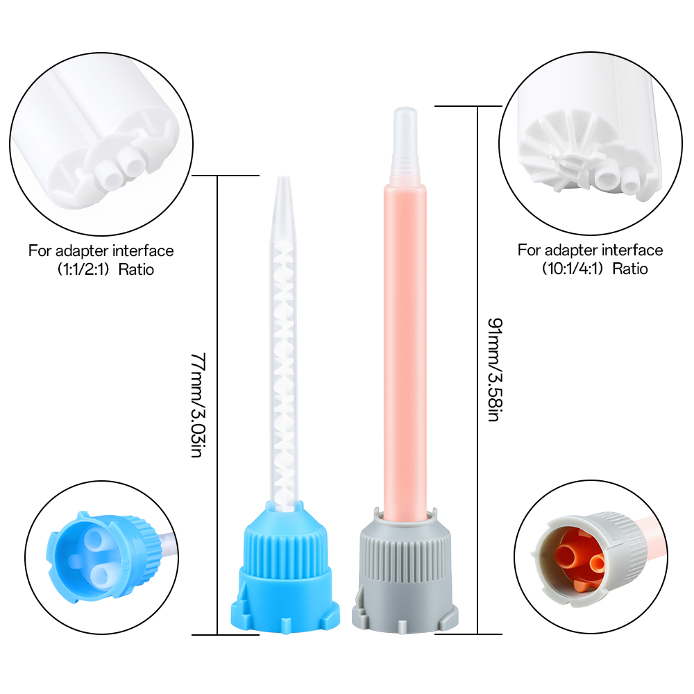 50pcs Epoxy Mixing Nozzle Adhe - Wax Melts recension och pris